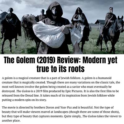The Golem (2019) Review: Modern yet true to its roots